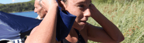 Judith Navarro i Albert Escrits, nous guanyadors de la 73a Travessia de l’Estany de Banyoles